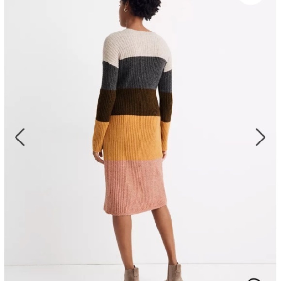 Madewell Multicolor Striped Sweater Dress - Picture 3 of 11